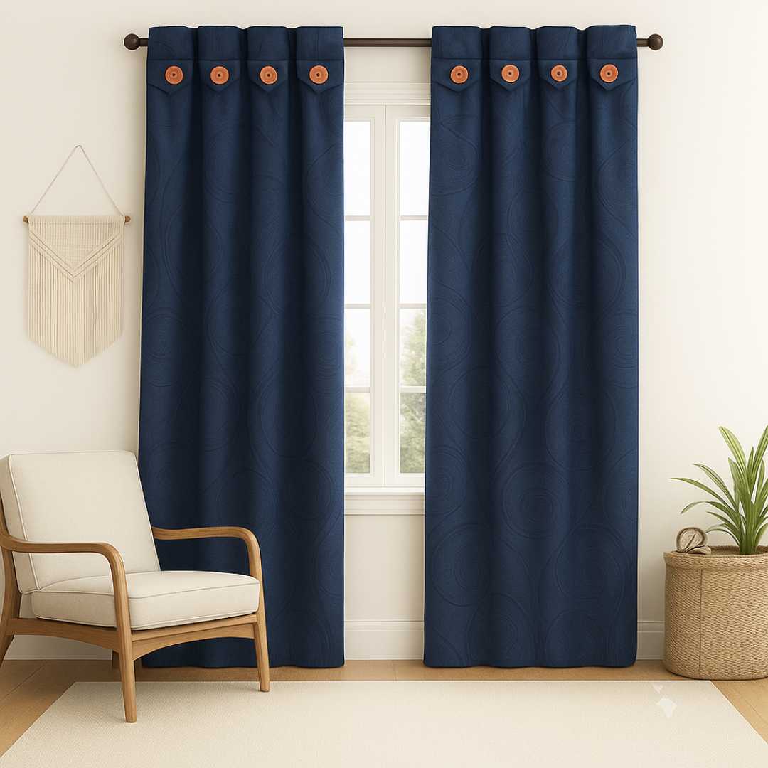 Juego De Cortinas Jacquard Semi blackout - Imagen 5