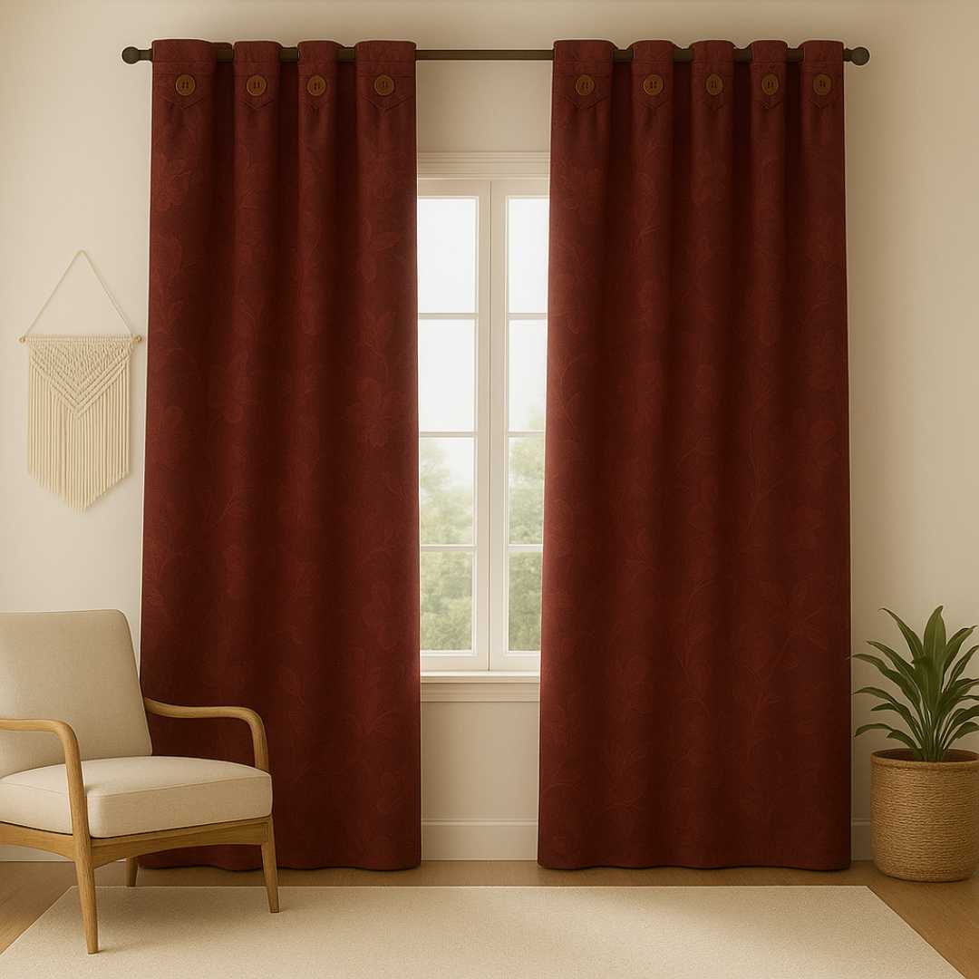 Juego De Cortinas Jacquard Semi blackout - Imagen 6