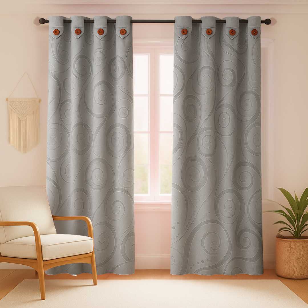 Juego De Cortinas Jacquard Semi blackout - Imagen 12