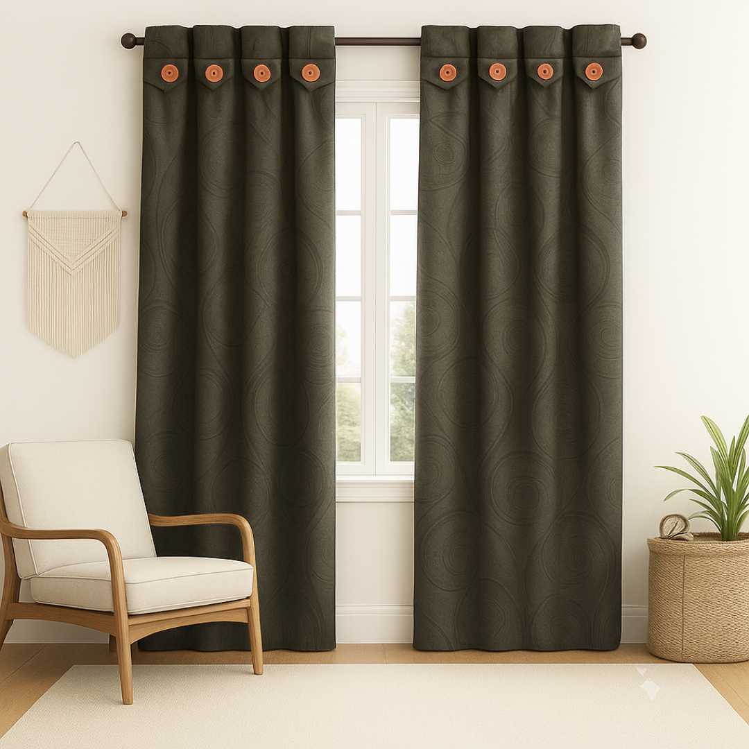 Juego De Cortinas Jacquard Semi blackout - Imagen 11
