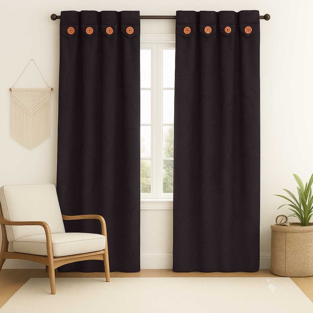 Juego De Cortinas Jacquard Semi blackout - Imagen 8