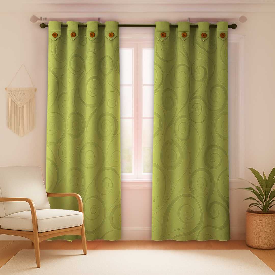 Juego De Cortinas Jacquard Semi blackout - Imagen 9