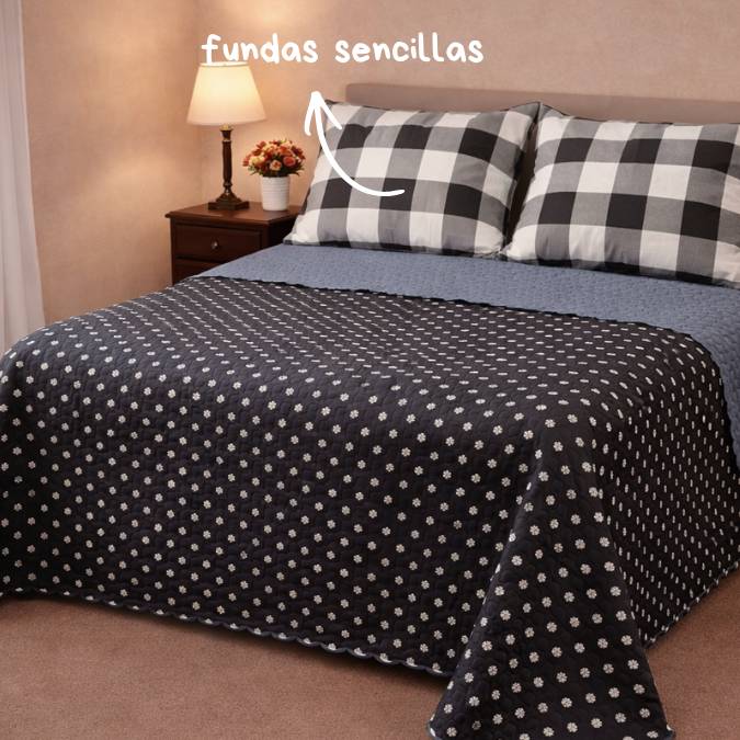 Colcha Doble Faz Cama Doble 140x190 Cm - Imagen 5
