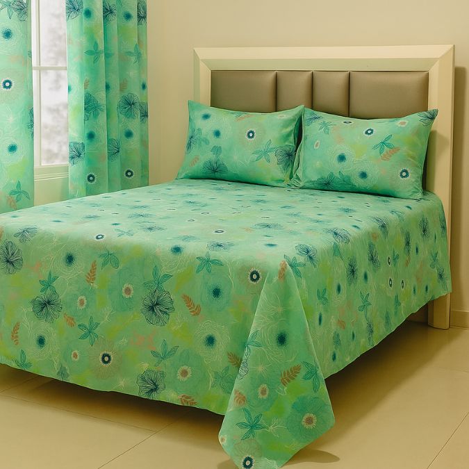 Juego de Sábanas y Cortina a Juego en Todas las Medidas - Imagen 2