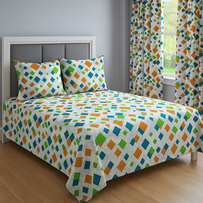 Juego de Sábanas y Cortina a Juego en Todas las Medidas - Imagen 9