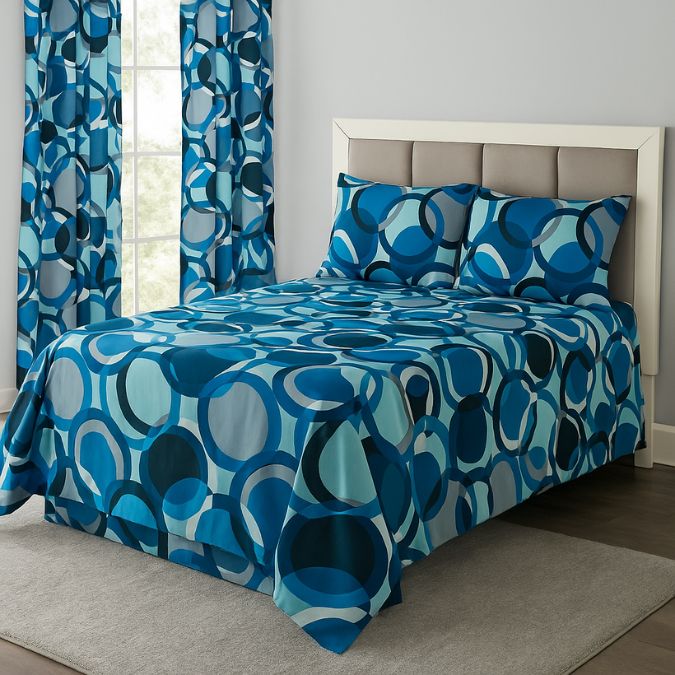 Juego de Sábanas y Cortina a Juego en Todas las Medidas - Imagen 11