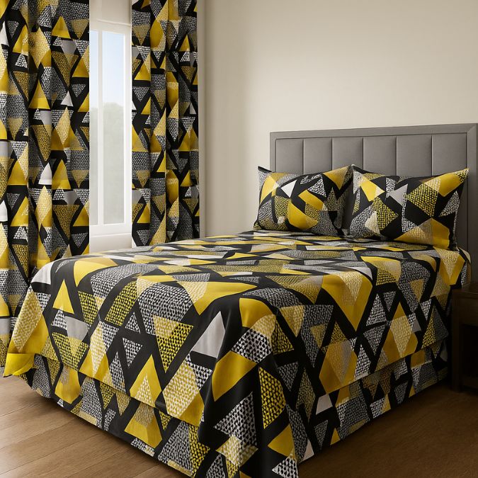 Juego de Sábanas y Cortina a Juego en Todas las Medidas - Imagen 12