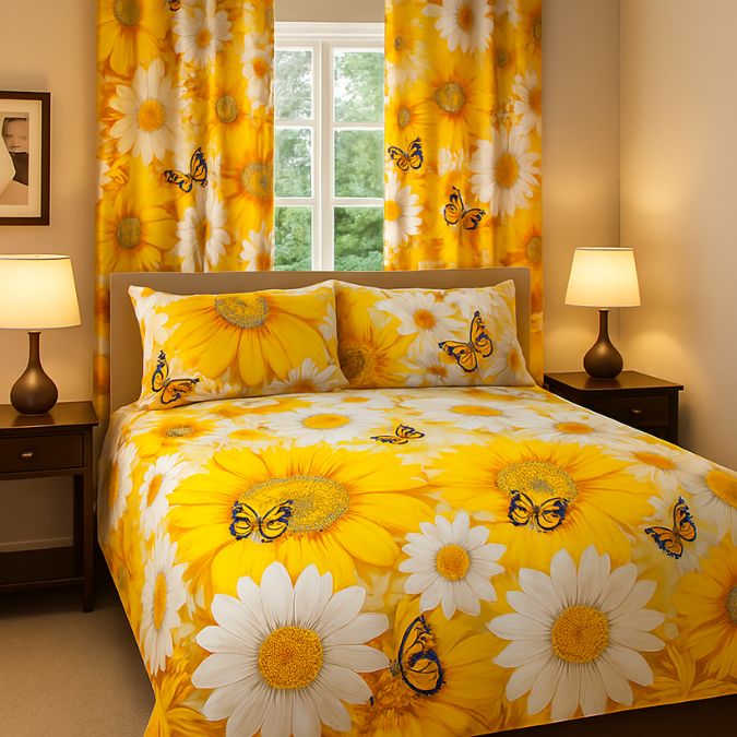 Juego de Sábanas y Cortina a Juego en Todas las Medidas - Imagen 13