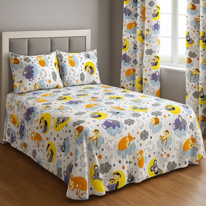 Juego de Sábanas y Cortina a Juego en Todas las Medidas - Imagen 15