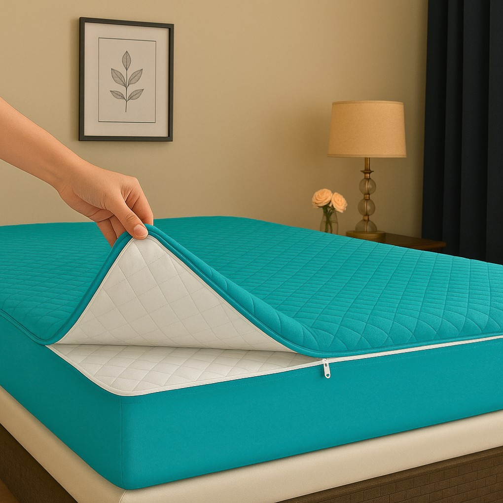 Protector De Colchón Completos con Cremallera Poli Algodón - Imagen 10