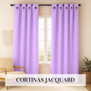 Juego De Cortinas Jacquard Semi blackout