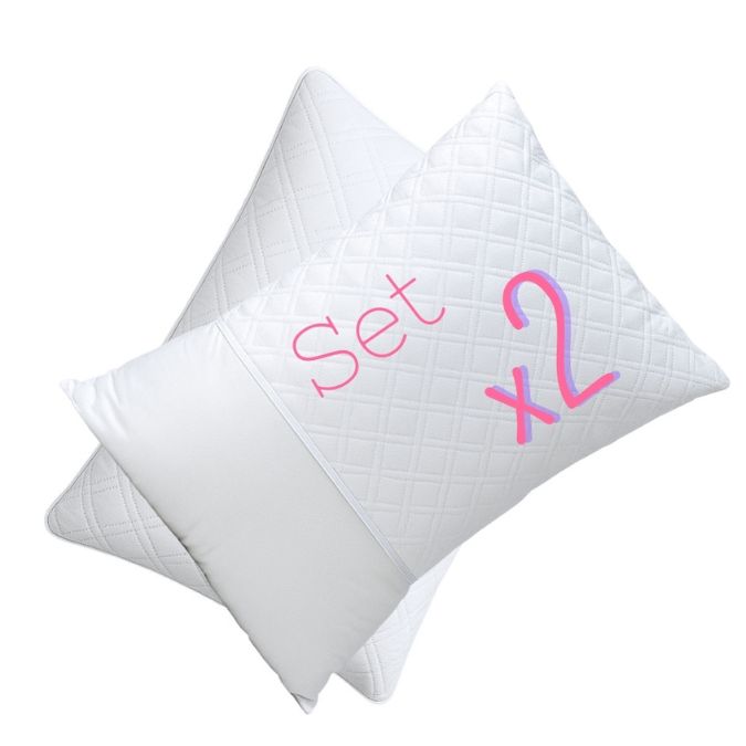Dúo Almohadas Premium 55x35 cm | Hipoalergénica